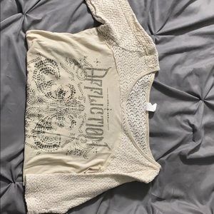 Size Small Beige with rhinestone Affliction